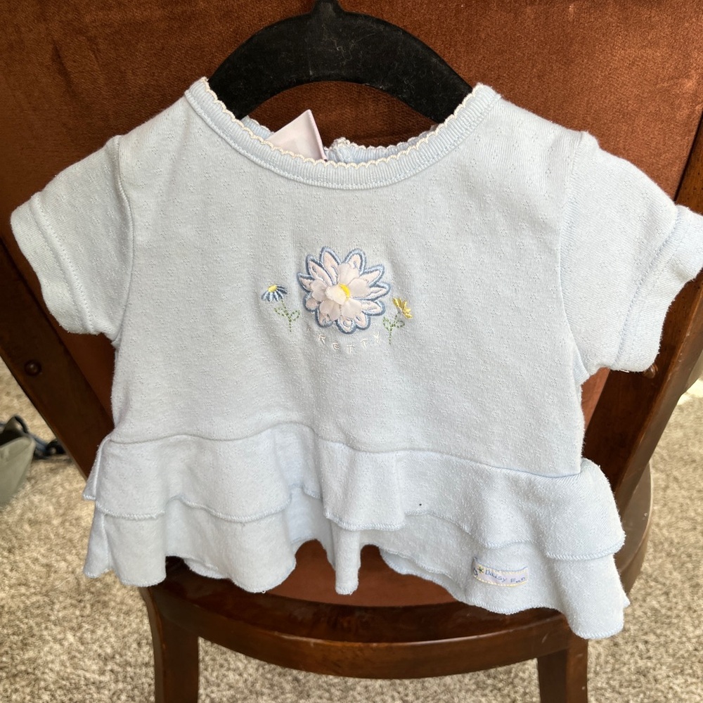 Baby Q Floral Embroidered Top